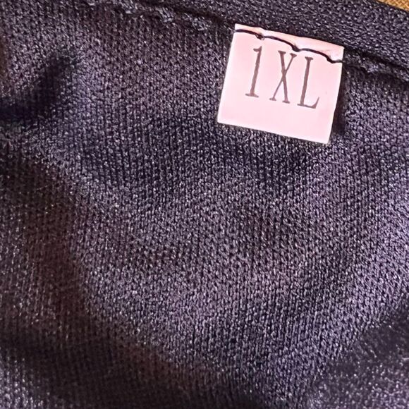 Elegant One-Shoulder Black Sequin Dress Size 1XL - Picture 5 of 6